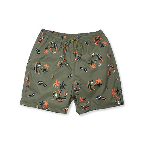 KING&QUEEN BEACH SHORTS KHAKI