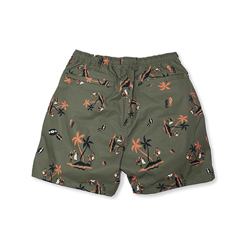 KING&QUEEN BEACH SHORTS KHAKI