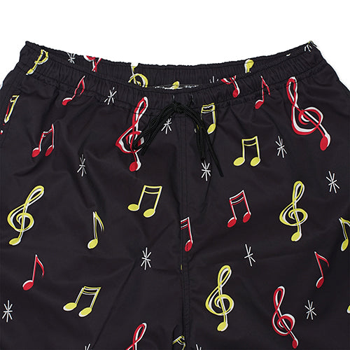 SOUNDS GOOD BEACH SHORTS BLACK