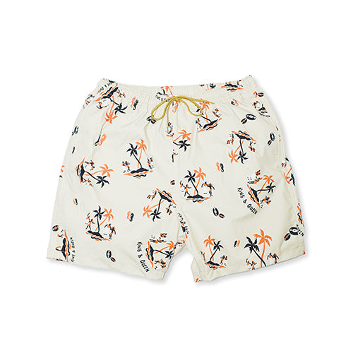 KING&QUEEN BEACH SHORTS BEIGE