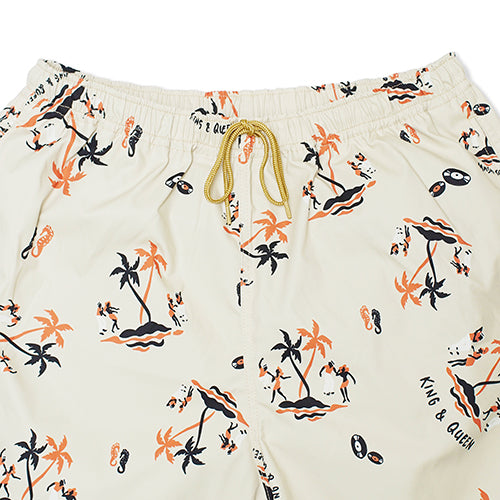 KING&QUEEN BEACH SHORTS BEIGE