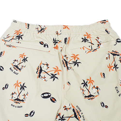 KING&QUEEN BEACH SHORTS BEIGE