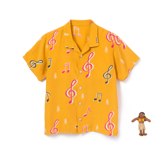 SOUNDS GOOD KIDS SHIRTS MUSTARD