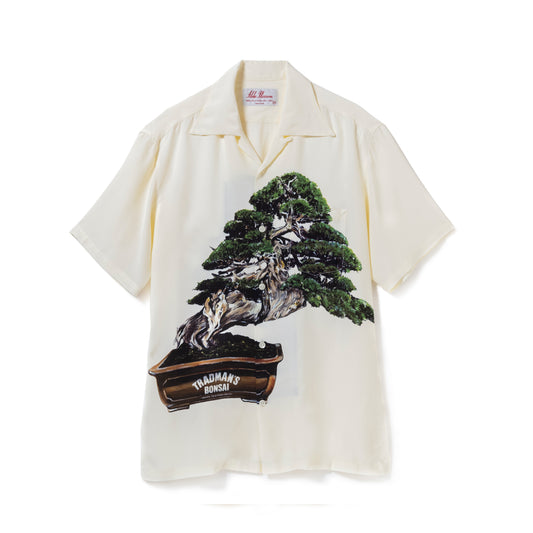 BONSAI SHORT SLEEVE Collaboration with TRADMAN'S BONSAI WHITE