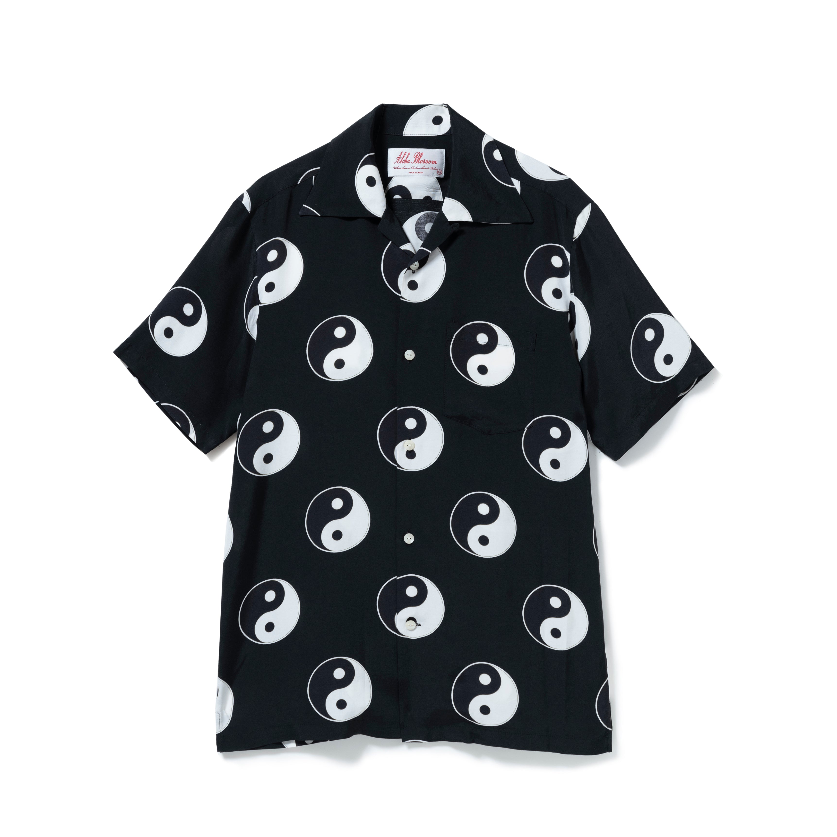 YING&YANG SHORT SLEEVE BLACK – Alohablossom