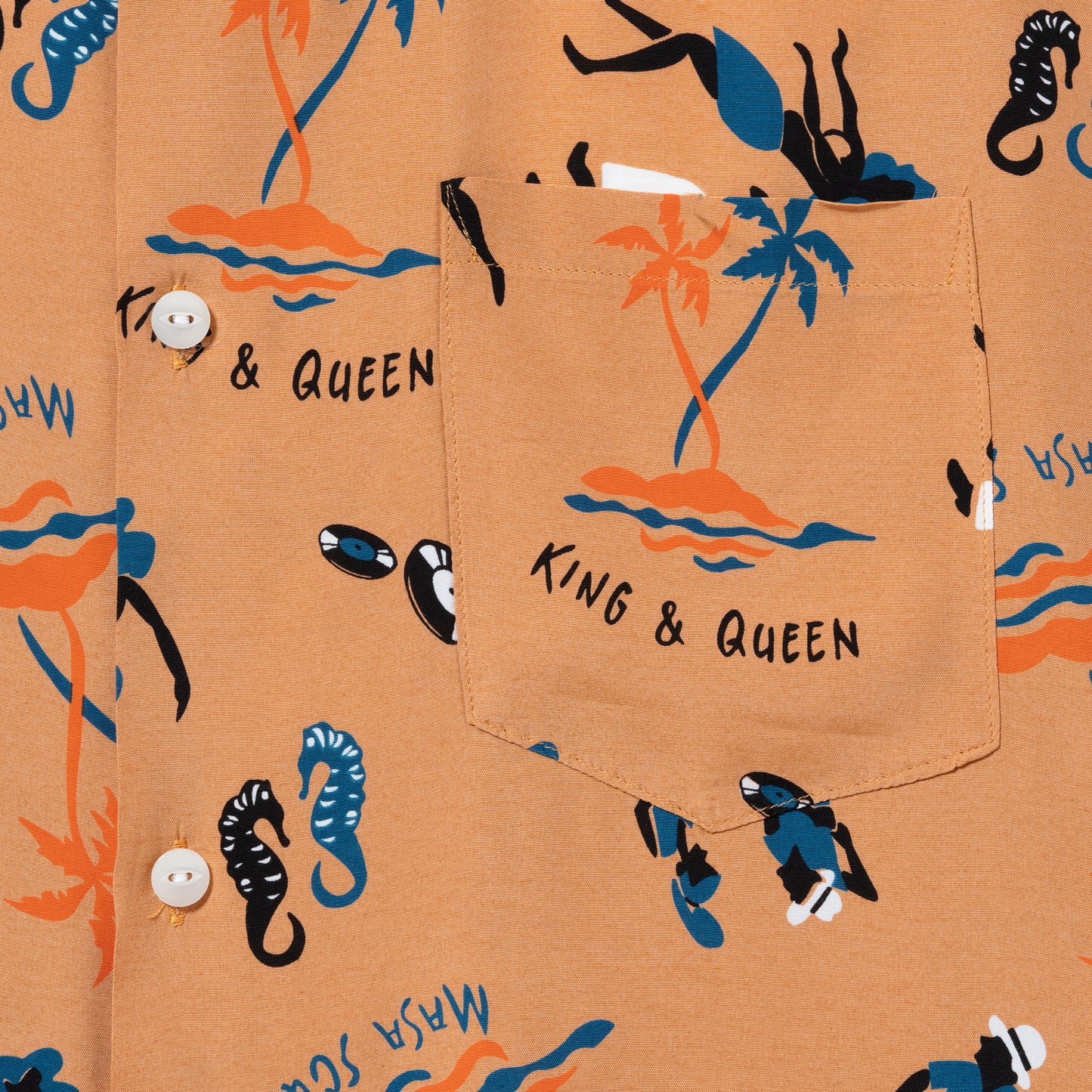 KING & QUEEN  SHORT SLEEVE L BROWN