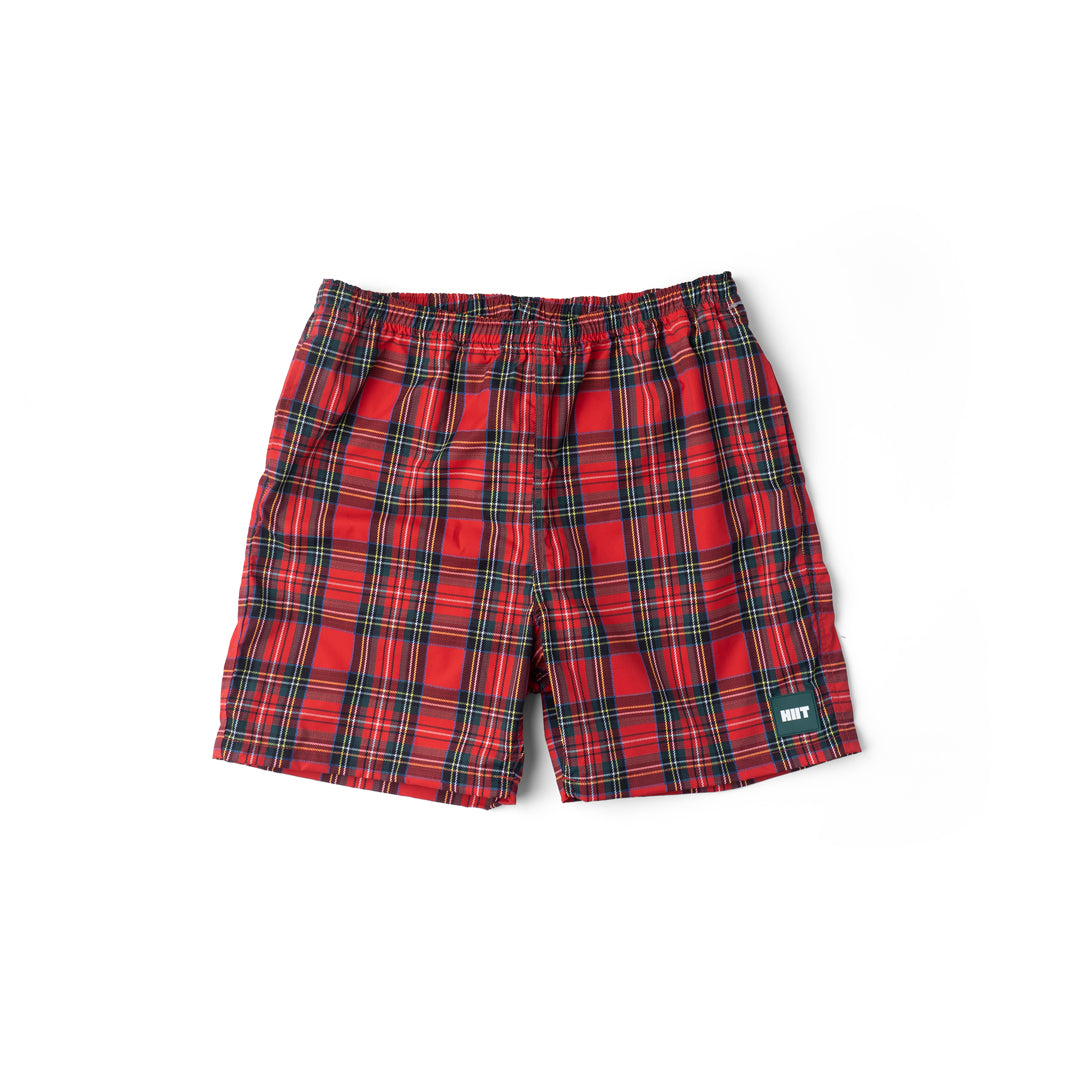 HⅡT CHECK BEACH SHORTS TARTAN