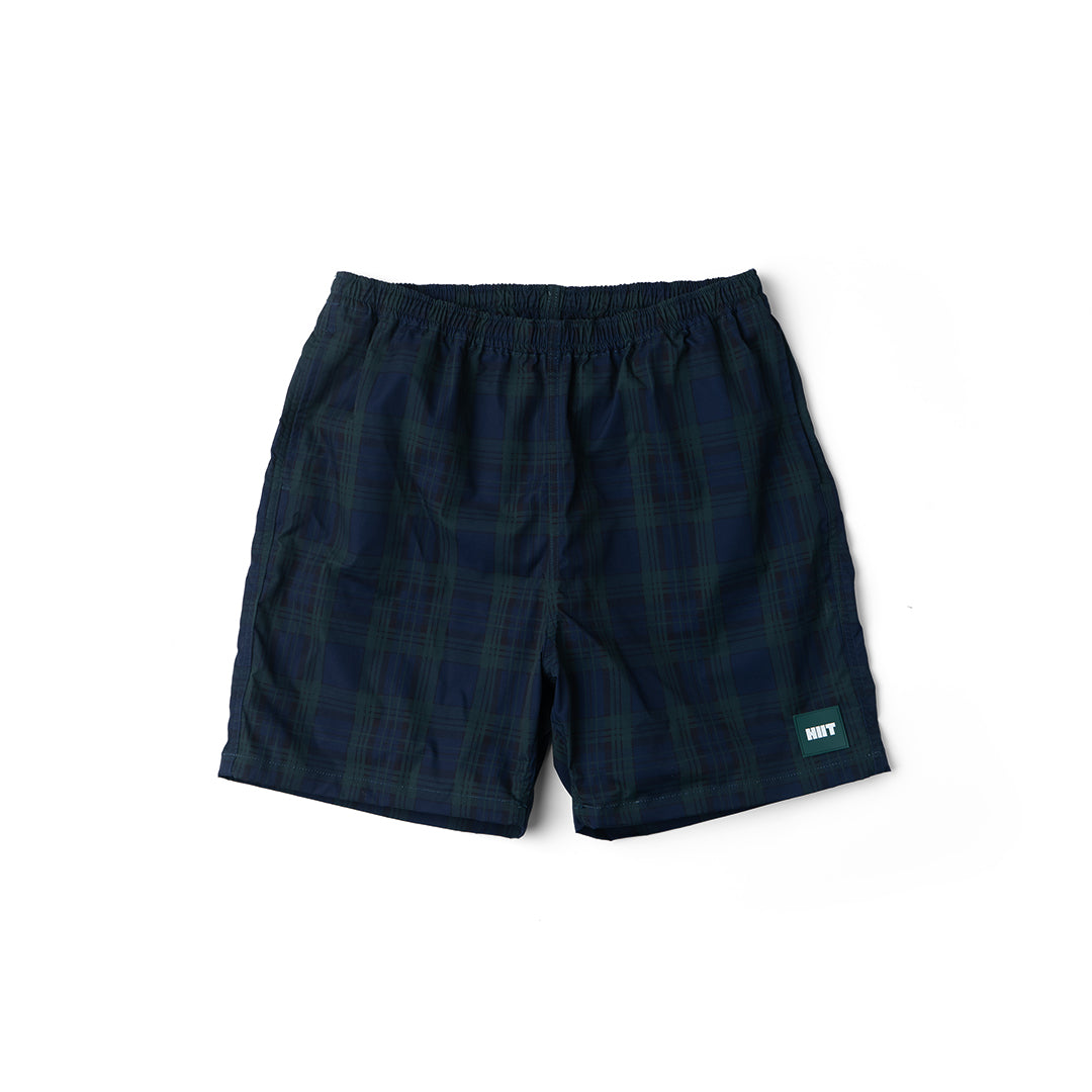 HⅡT CHECK BEACH SHORTS BLACKWATCH