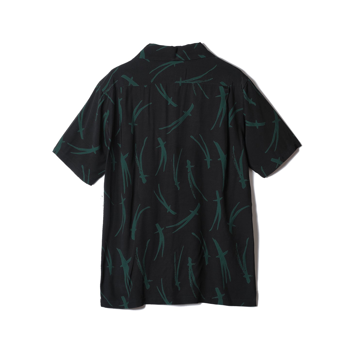MATSUBA SHORT SLEEVE SHIRTS Collaboration with TRADMAN'S BONSAI  BK&GREEN