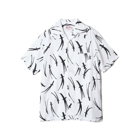 MATSUBA SHORT SLEEVE SHIRTS Collaboration with TRADMAN'S BONSAI  WH&BLACK