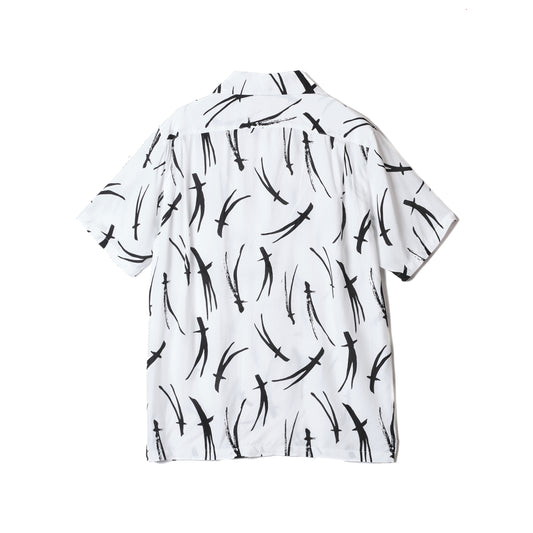 MATSUBA SHORT SLEEVE SHIRTS Collaboration with TRADMAN'S BONSAI  WH&BLACK