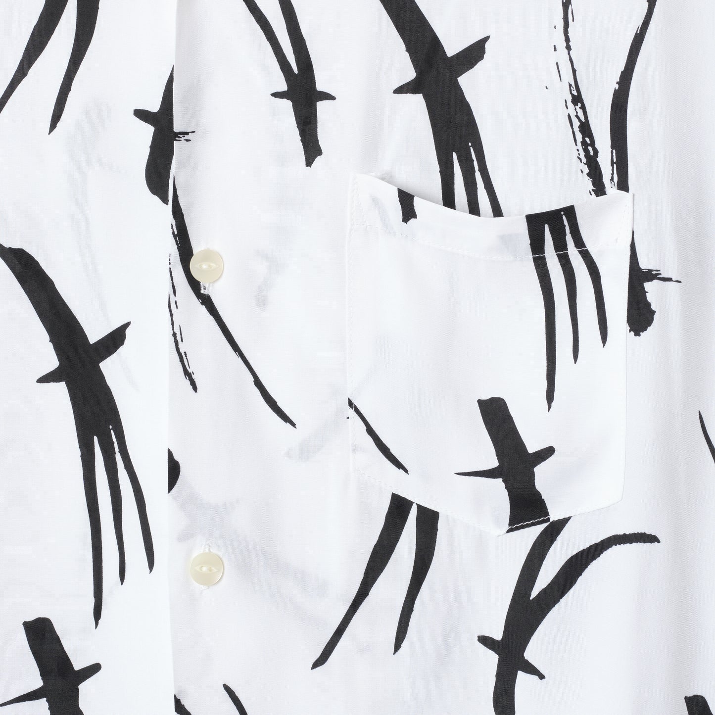 MATSUBA SHORT SLEEVE SHIRTS Collaboration with TRADMAN'S BONSAI  WH&BLACK