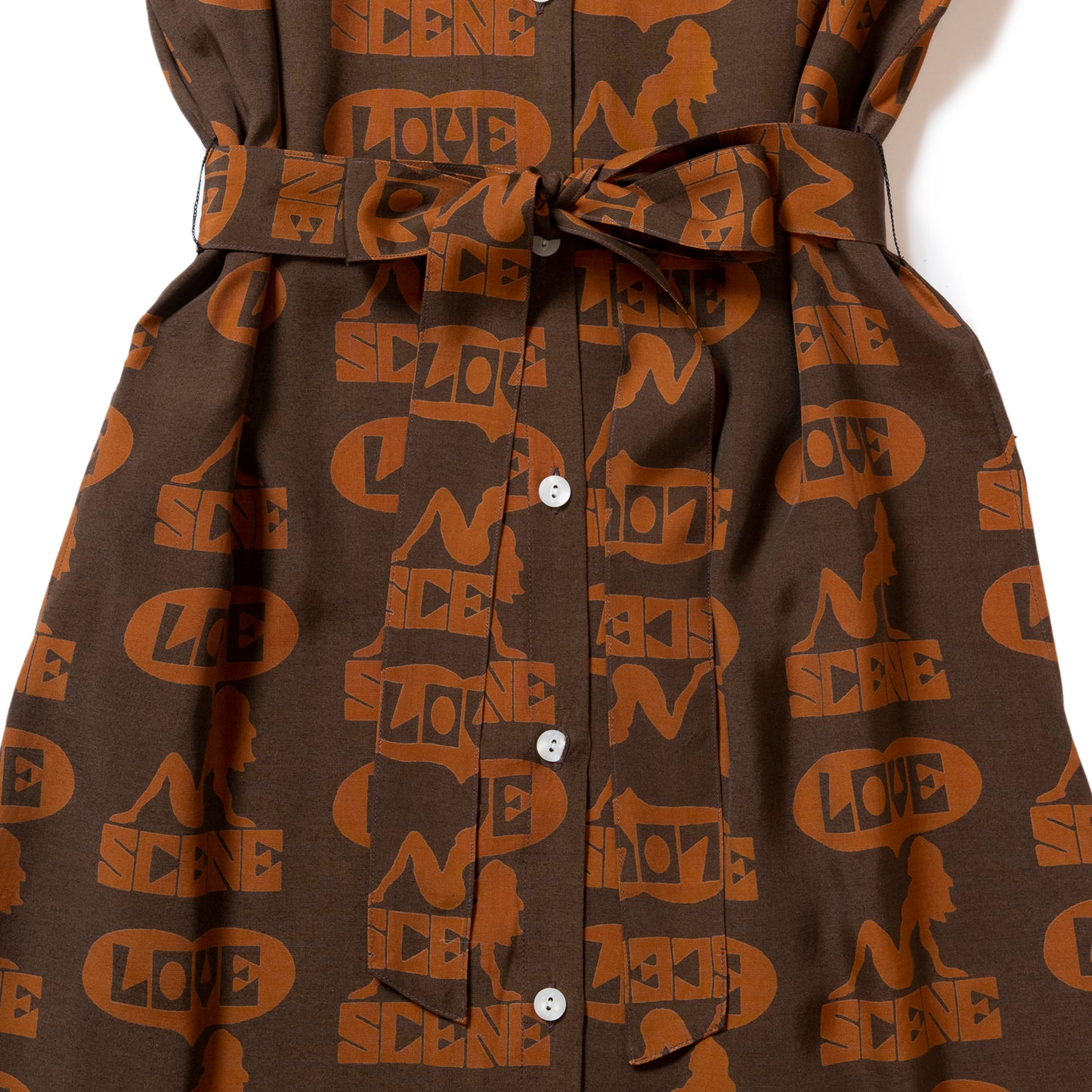 LOVE SCENE  DRESS BROWN