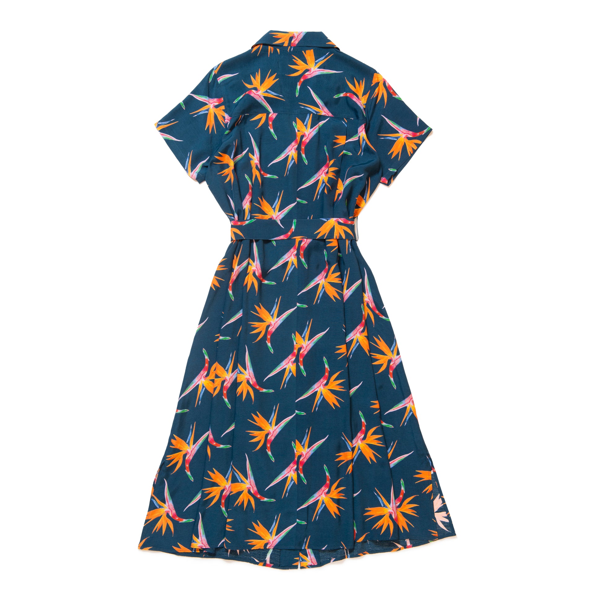 BIRDS OF PARADISE DRESS NAVY – Alohablossom