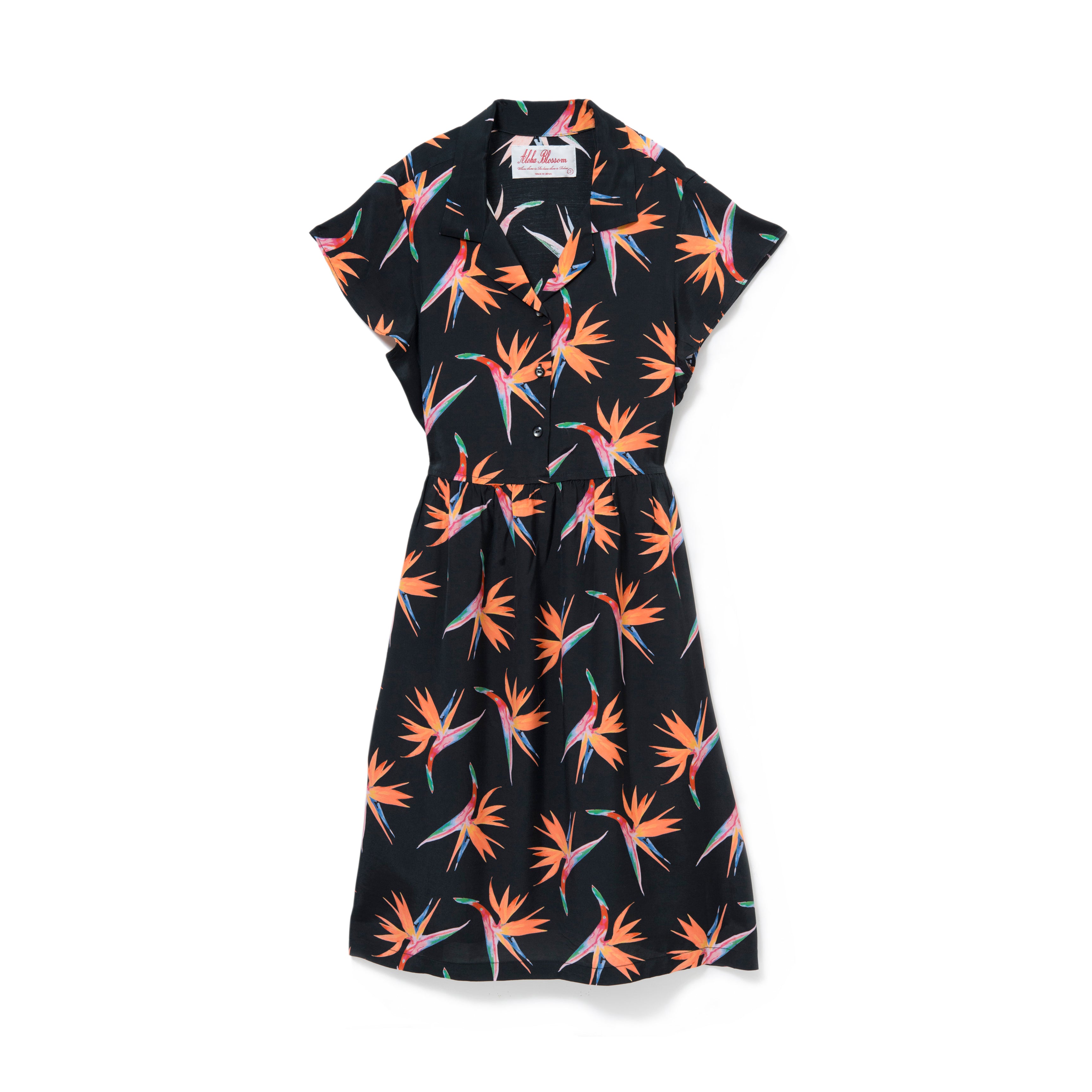 BIRDS OF PARADISE ONE PIECE BLACK – Alohablossom