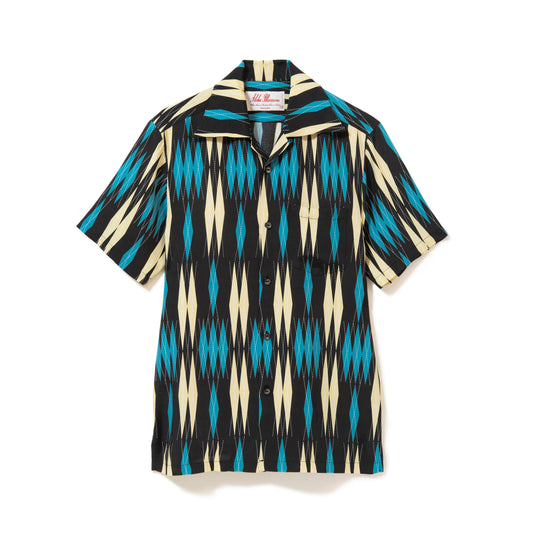 MINSA ARGYLE SHORT SLEEVE BK&BL